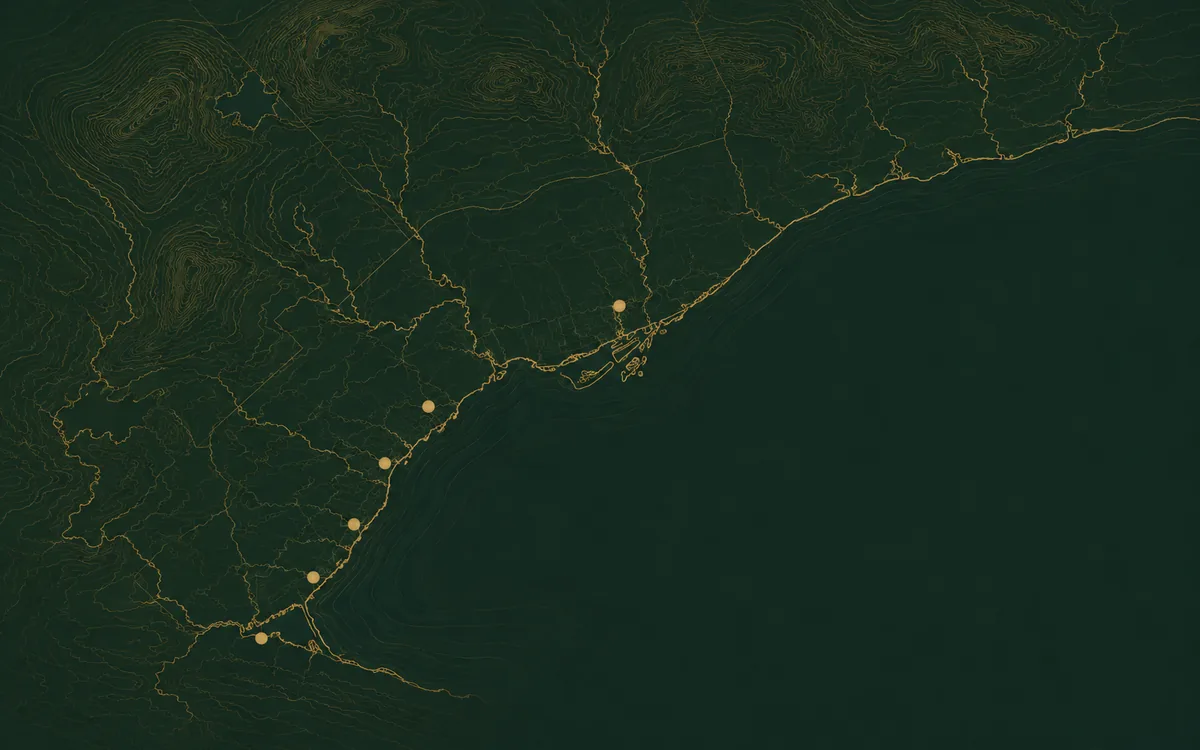 Map of the Greater Toronto Area showing cities and regions Zavia GIS serves
